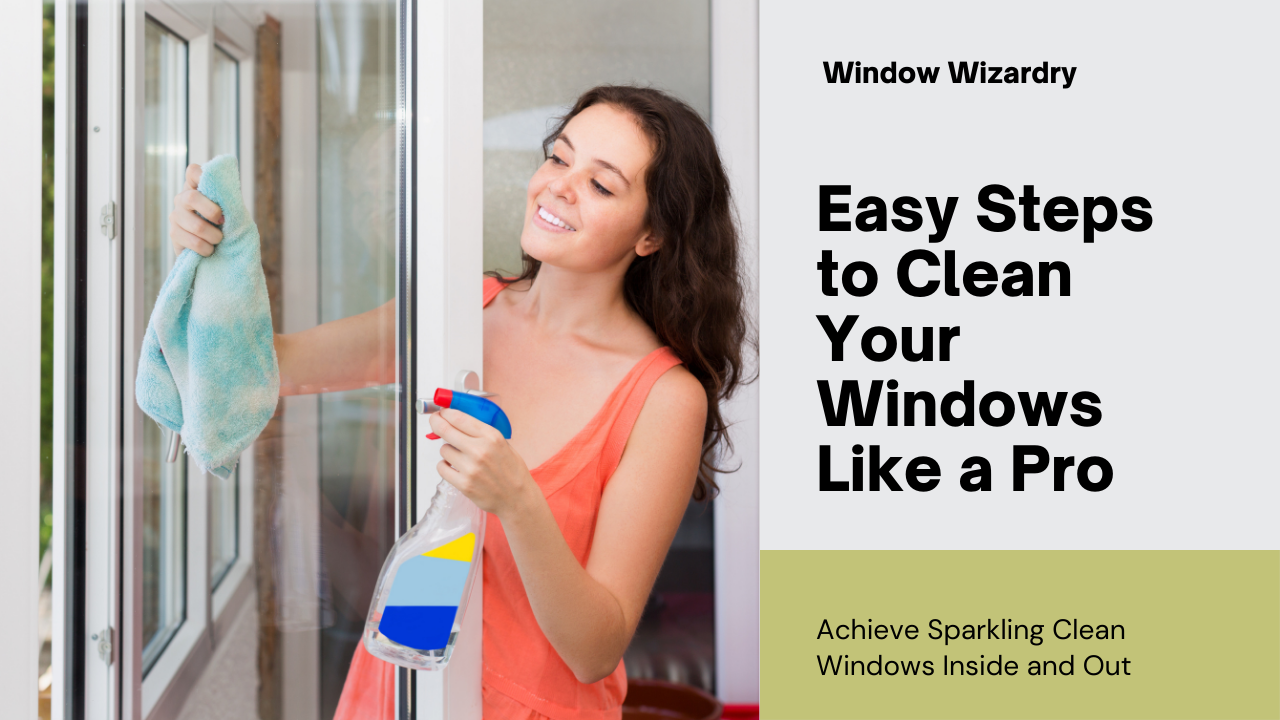 How to clean outside windows from inside and out