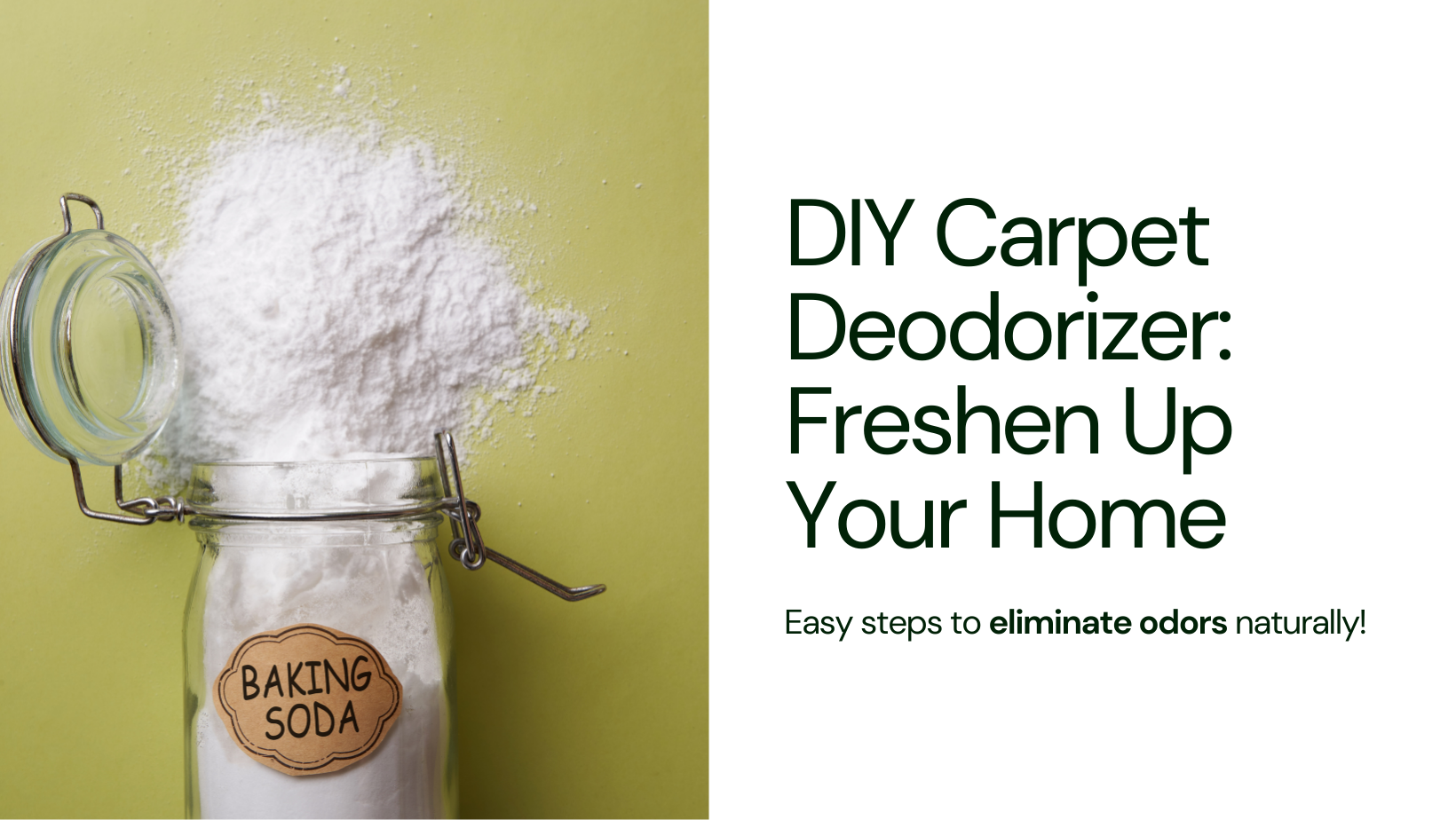 How to make your own homemade carpet deodorizer to clean carpet DIY baking soda